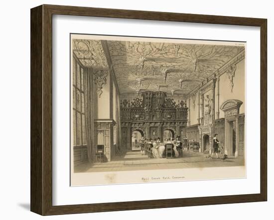 Hall, Crewe Hall, Cheshire-Joseph Nash-Framed Giclee Print