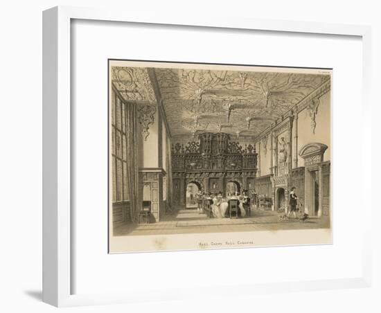 Hall, Crewe Hall, Cheshire-Joseph Nash-Framed Giclee Print