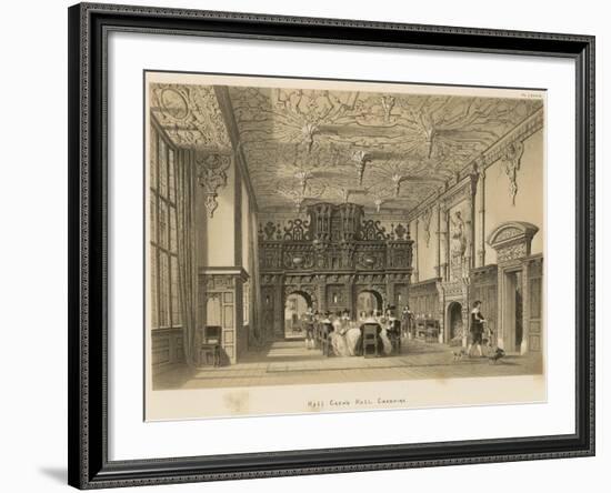 Hall, Crewe Hall, Cheshire-Joseph Nash-Framed Giclee Print