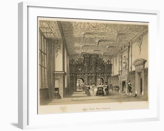 Hall, Crewe Hall, Cheshire-Joseph Nash-Framed Giclee Print