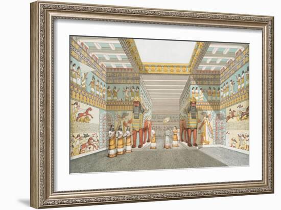 Hall in Assyrian palace (restored), 1849-Austen Henry Layard-Framed Giclee Print