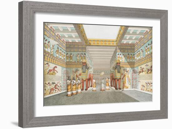 Hall in Assyrian palace (restored), 1849-Austen Henry Layard-Framed Giclee Print