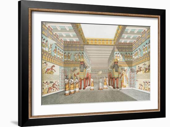 Hall in Assyrian palace (restored), 1849-Austen Henry Layard-Framed Giclee Print