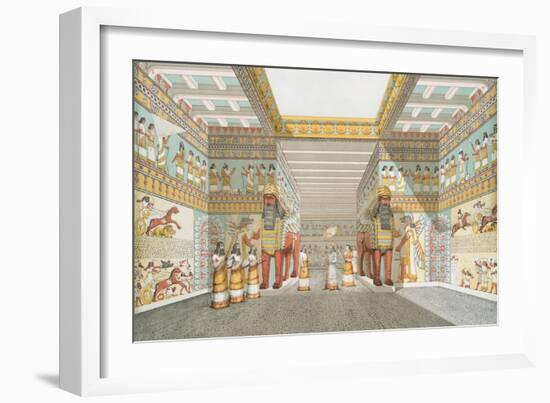 Hall in Assyrian palace (restored), 1849-Austen Henry Layard-Framed Giclee Print