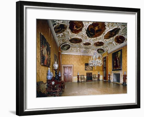 Hall of Brustolon, Ca' Rezzonico, Venice, Veneto, Italy-null-Framed Giclee Print