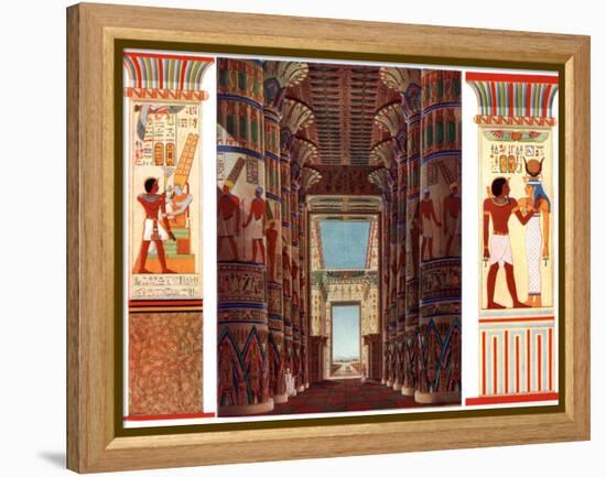 Hall of Columns in the Great Temple of Karnak, Egypt, 1933-1934-null-Framed Premier Image Canvas