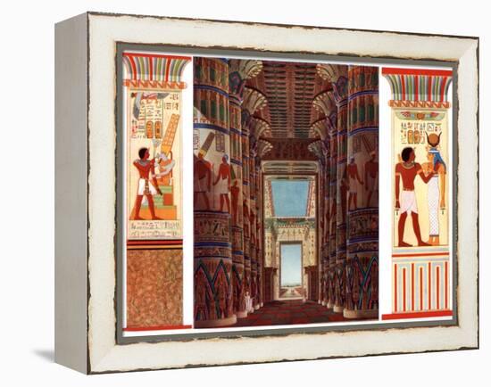 Hall of Columns in the Great Temple of Karnak, Egypt, 1933-1934-null-Framed Premier Image Canvas