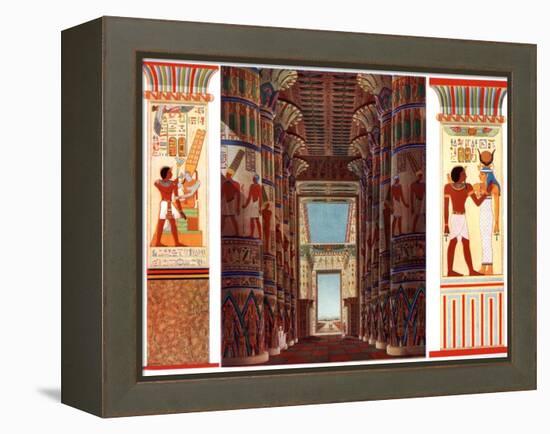 Hall of Columns in the Great Temple of Karnak, Egypt, 1933-1934-null-Framed Premier Image Canvas