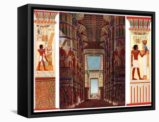 Hall of Columns in the Great Temple of Karnak, Egypt, 1933-1934-null-Framed Premier Image Canvas