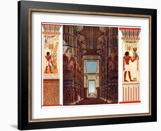 Hall of Columns in the Great Temple of Karnak, Egypt, 1933-1934-null-Framed Giclee Print