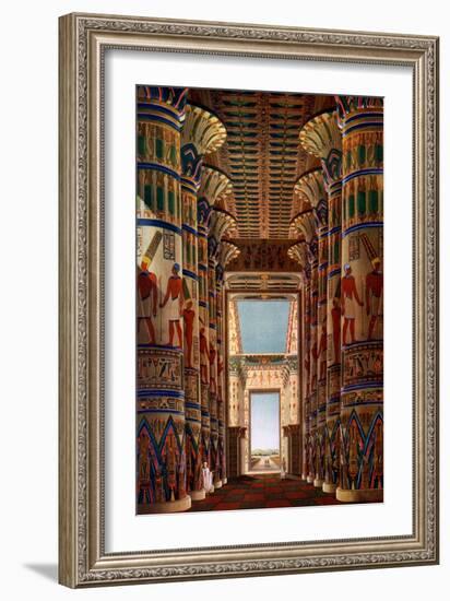 Hall of Columns, Karnak, Egypt, 1908-1909-null-Framed Giclee Print