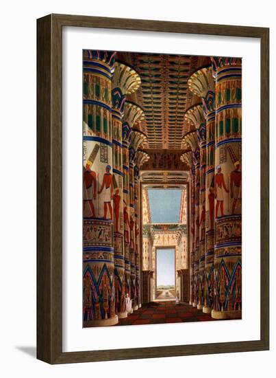 Hall of Columns, Karnak, Egypt, 1908-1909-null-Framed Giclee Print