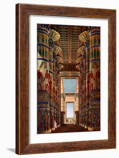 Hall of Columns, Karnak, Egypt, 1908-1909-null-Framed Giclee Print
