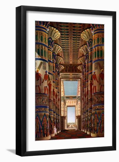 Hall of Columns, Karnak, Egypt, 1908-1909-null-Framed Giclee Print