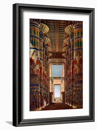 Hall of Columns, Karnak, Egypt, 1908-1909-null-Framed Giclee Print