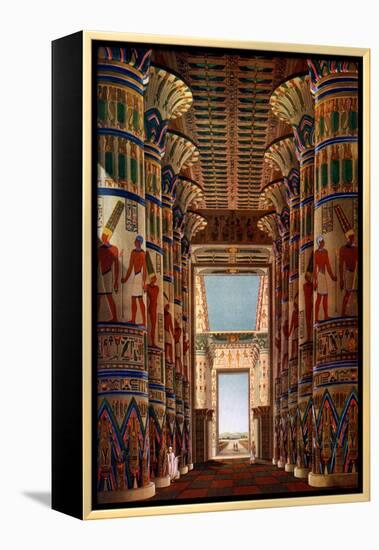 Hall of Columns, Karnak, Egypt, 1908-1909-null-Framed Premier Image Canvas