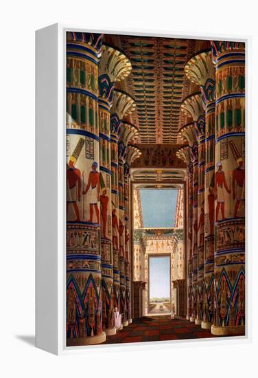 Hall of Columns, Karnak, Egypt, 1908-1909-null-Framed Premier Image Canvas