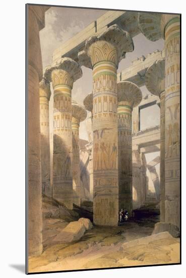 Hall of Columns, Karnak, Egypt, 19th century-David Roberts-Mounted Giclee Print