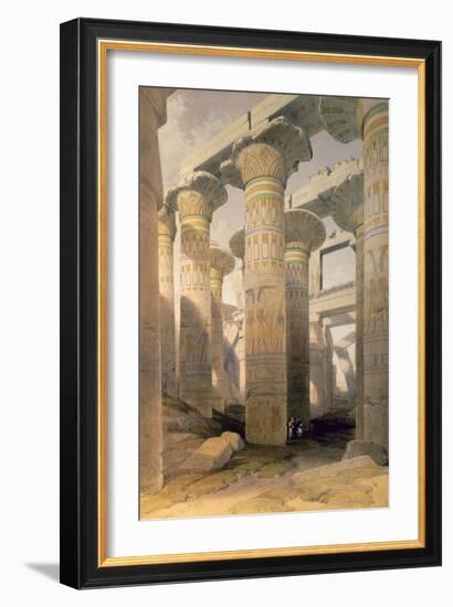 Hall of Columns, Karnak, Egypt, 19th century-David Roberts-Framed Giclee Print