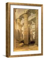 Hall of Columns, Karnak, from Egypt and Nubia, Vol.1-David Roberts-Framed Giclee Print
