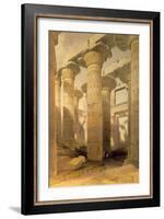 Hall of Columns, Karnak, from Egypt and Nubia, Vol.1-David Roberts-Framed Giclee Print