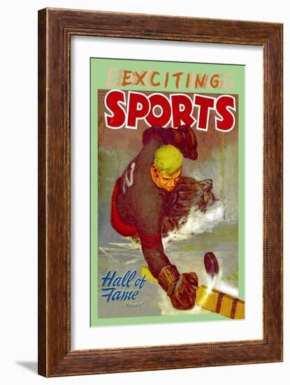 Hall of Fame Goalie-null-Framed Art Print