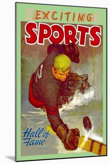 Hall of Fame Goalie-null-Mounted Art Print