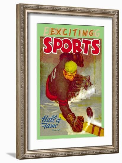 Hall of Fame Goalie-null-Framed Art Print