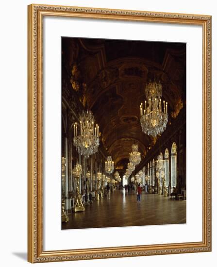 Hall of Mirrors, Palace of Versailles , France-null-Framed Giclee Print