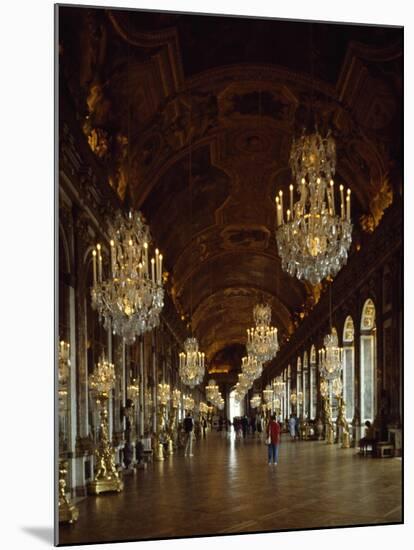 Hall of Mirrors, Palace of Versailles , France-null-Mounted Giclee Print