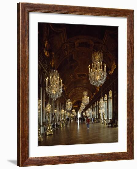 Hall of Mirrors, Palace of Versailles , France-null-Framed Giclee Print