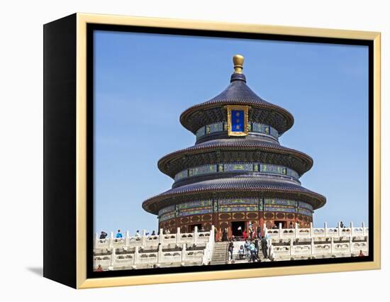 Hall of Prayer for Good Harvests, Temple of Heaven (Tian Tan), Beijing, China-Gavin Hellier-Framed Premier Image Canvas