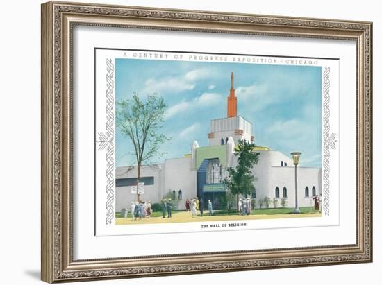 Hall of Religion, Chicago World Fair-null-Framed Art Print