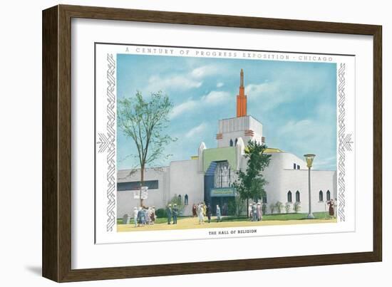 Hall of Religion, Chicago World Fair-null-Framed Art Print