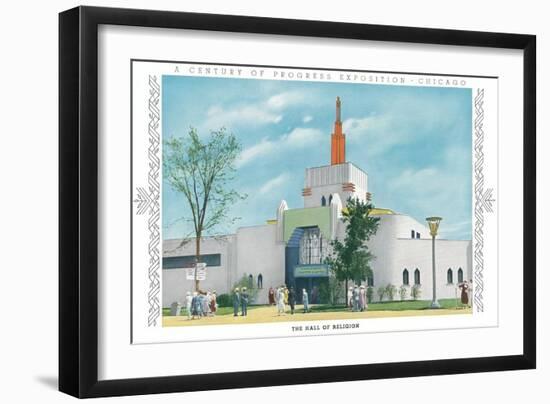 Hall of Religion, Chicago World Fair-null-Framed Art Print