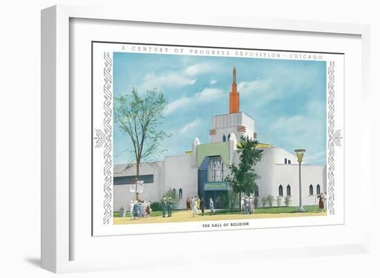 Hall of Religion, Chicago World Fair-null-Framed Art Print