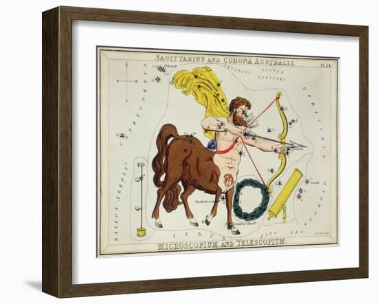 Hall's Astronomical Illustrations II-Sidney Hall-Framed Art Print