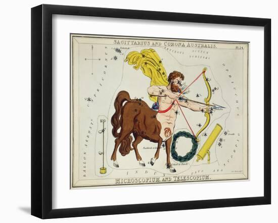 Hall's Astronomical Illustrations II-Sidney Hall-Framed Art Print