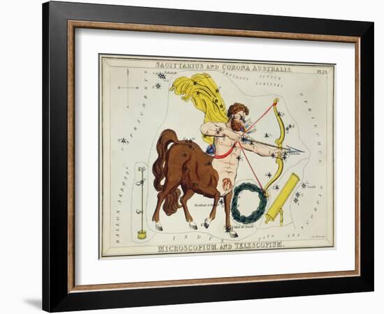 Hall's Astronomical Illustrations II-Sidney Hall-Framed Art Print