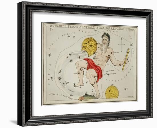Hall's Astronomical Illustrations VII-Sidney Hall-Framed Art Print