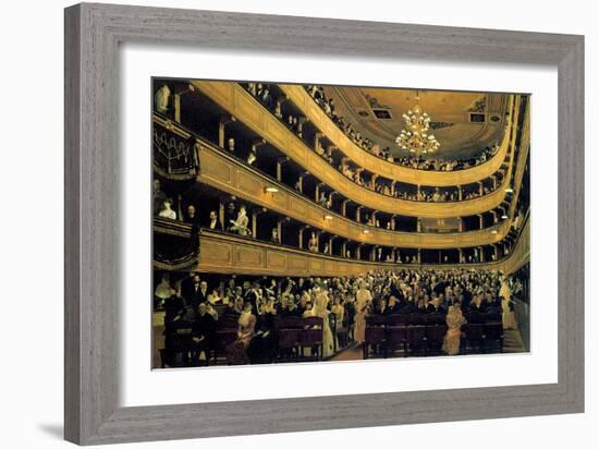 Hall-Gustav Klimt-Framed Art Print