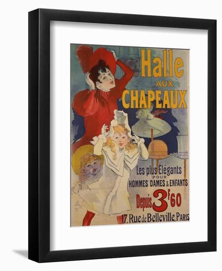 Halle aux Chapeaux, circa 1892-Jules Chéret-Framed Giclee Print