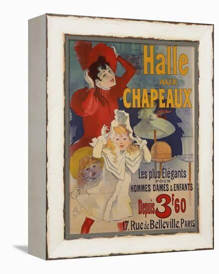 Halle aux Chapeaux, circa 1892-Jules Chéret-Framed Premier Image Canvas