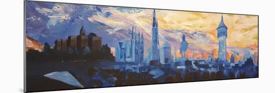 Halle Saale Germany Skyline-Markus Bleichner-Mounted Art Print