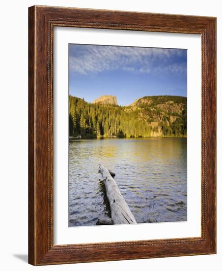 Hallet Peak and Bear Lake, Rocky Mountain National Park, Estes Park, Colorado, USA-Michele Falzone-Framed Photographic Print