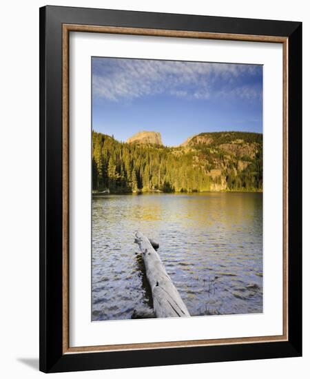 Hallet Peak and Bear Lake, Rocky Mountain National Park, Estes Park, Colorado, USA-Michele Falzone-Framed Photographic Print