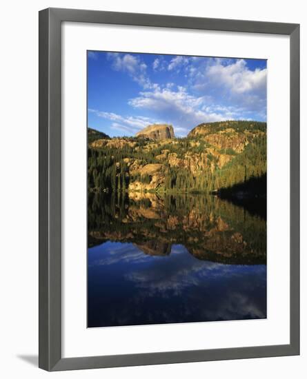 Hallett Peak in Bear Lake, Rocky Mountains National Park, Colorado, USA-Adam Jones-Framed Photographic Print