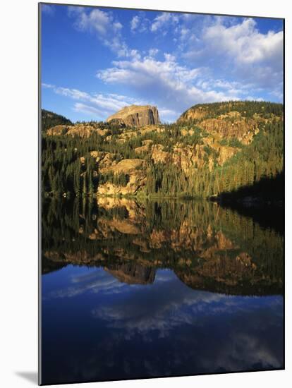 Hallett Peak in Bear Lake, Rocky Mountains National Park, Colorado, USA-Adam Jones-Mounted Photographic Print
