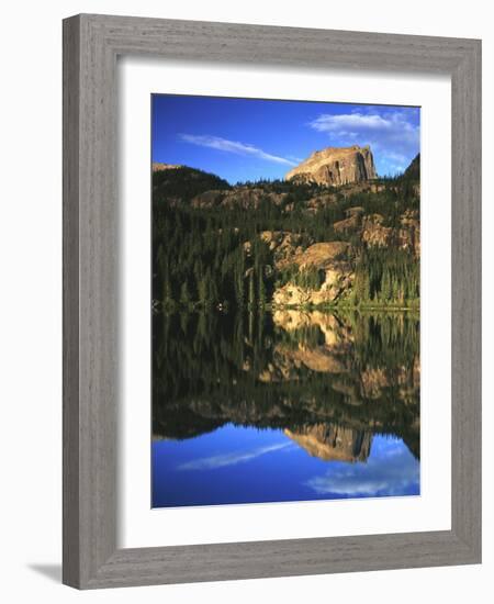 Hallett Peak in Bear Lake, Rocky Mountains National Park, Colorado, USA-Adam Jones-Framed Photographic Print