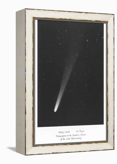 Halley's Comet Photograph-null-Framed Stretched Canvas